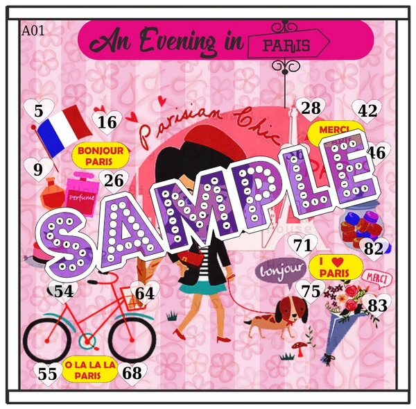 perty Paris theme Tambola Housie (list1303_1) - 18
