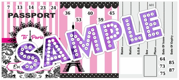 perty Paris theme Tambola Housie (list1310_1) - 36
