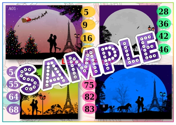 perty Paris theme Tambola Housie (list2356_1) - 48