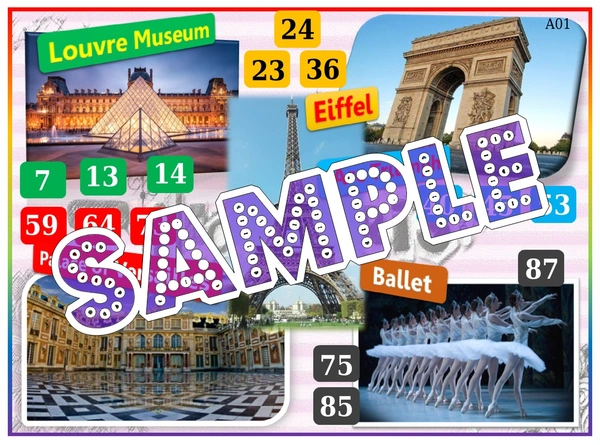 perty Paris theme Tambola Housie (list547_2) - 16