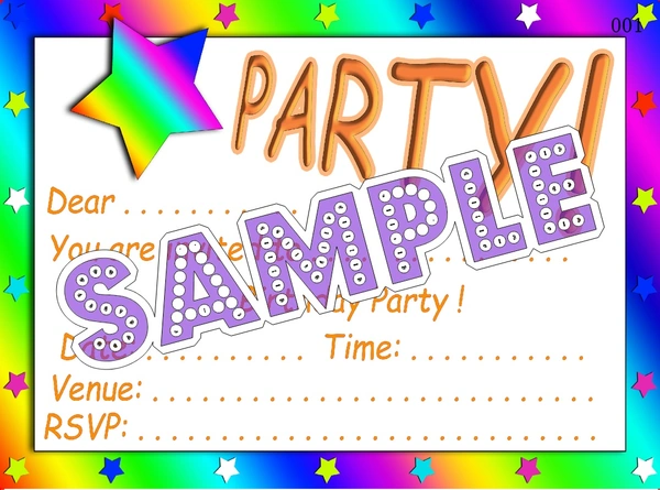perty Party theme Cards (list3408_1) - 48