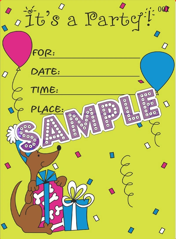 perty Party theme Cards (list3431_1) - 24