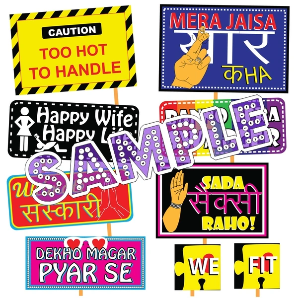perty Party theme Props (list1867) - 12.2 x 8.9