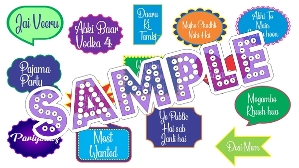 perty Party theme Props (list3335) - 12.2 x 8.9