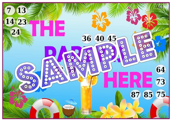perty Party theme Tambola Housie (list1311_1) - 16