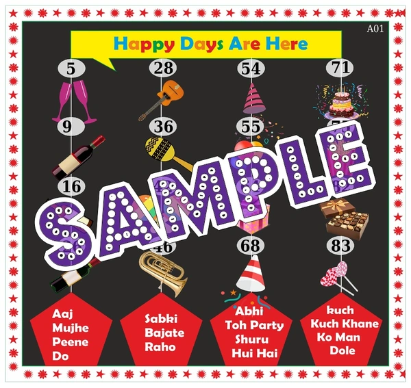 perty Party theme Tambola Housie (list1337_1) - 36