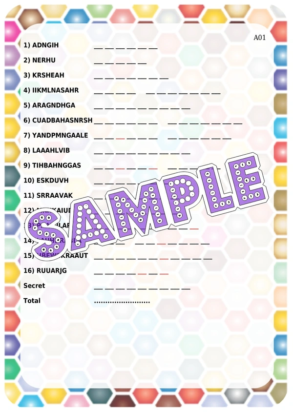 perty Patriotic theme Paper Games (list1778_1) - 12