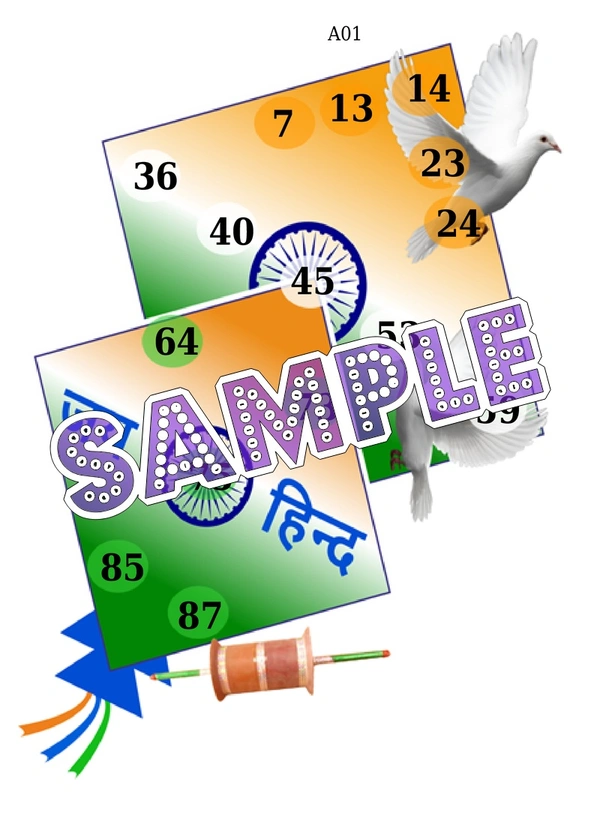 perty Patriotic theme Tambola Housie (list1314_1) - 24