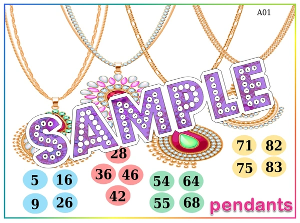 perty Pendant theme Tambola Housie (list2315_1) - 16