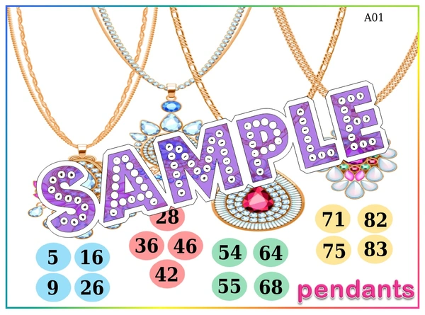 perty Pendant theme Tambola Housie (list2316_1) - 48