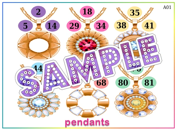 perty Pendant theme Tambola Housie (list2319_1) - 24