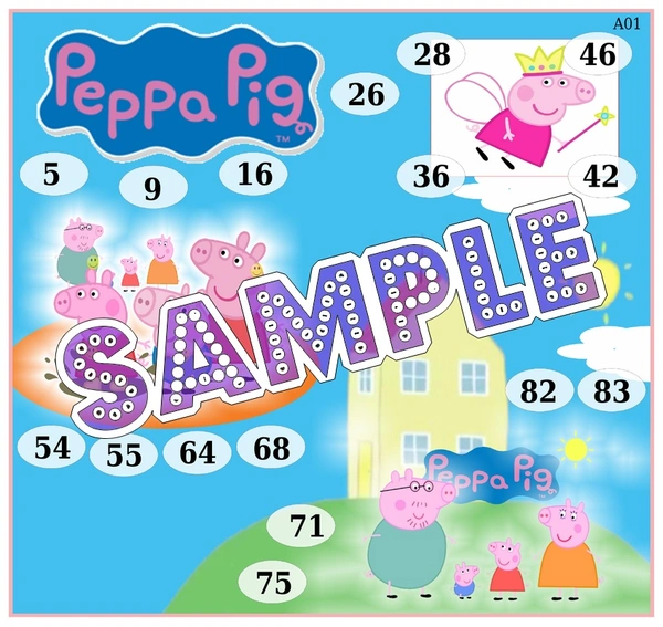 perty Peppa Pig theme Tambola Housie (list3001_1) - 18