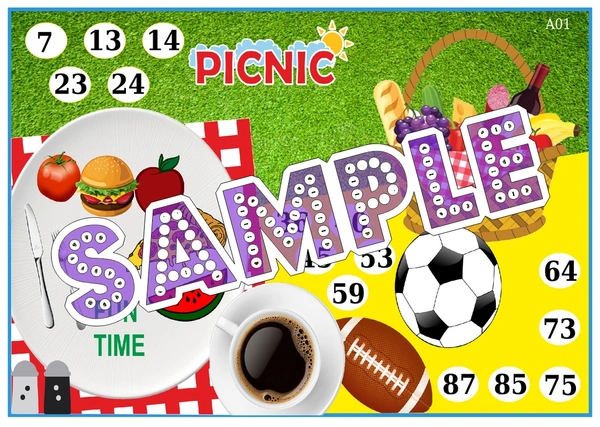 perty Picnic theme Tambola Housie (list1317_1) - 24