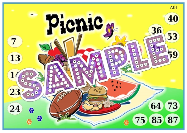 perty Picnic theme Tambola Housie (list1339_1) - 16