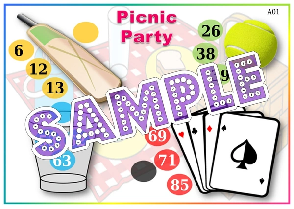 perty Picnic theme Tambola Housie (list2863_1) - 24