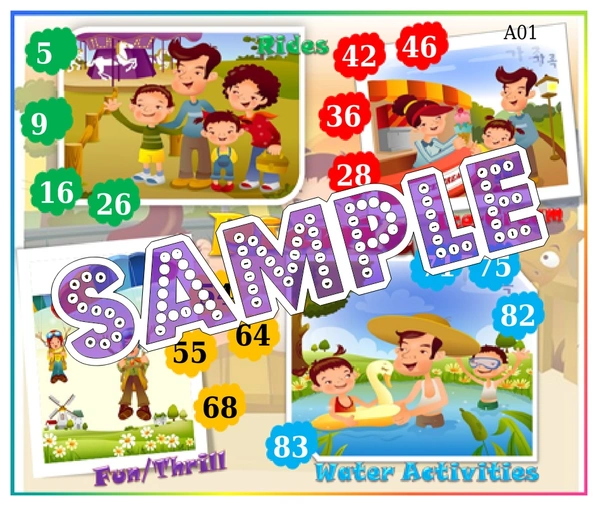 perty Picnic theme Tambola Housie (list611_1) - 72