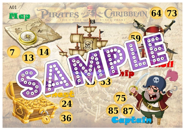 perty Pirates theme Tambola Housie (list442_3) - 48