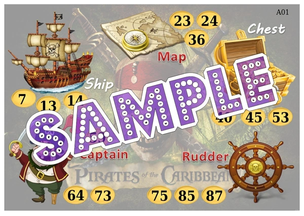 perty Pirates theme Tambola Housie (list443_2) - 24