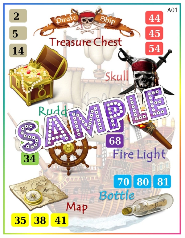 perty Pirates theme Tambola Housie (list446_2) - 24