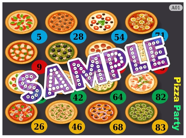 perty Pizza theme Tambola Housie (list2366_1) - 24
