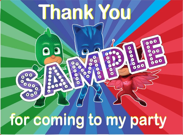 perty PJ Mask theme Cards (list1989_1) - 24