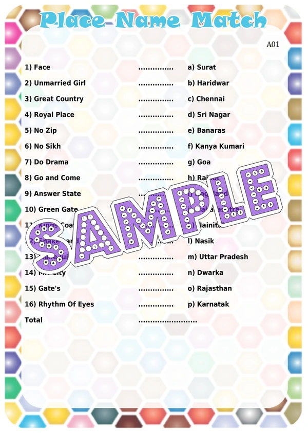 perty Place theme Paper Games (list1664_1) - 8
