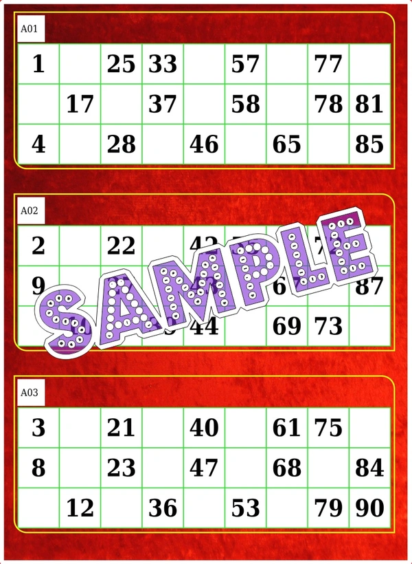 perty Plain theme Tambola Housie (list2752_2) - 12