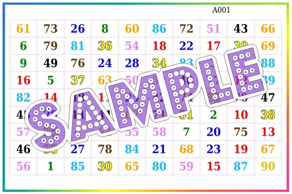 perty Plain theme Tambola Housie (list669_4) - 12
