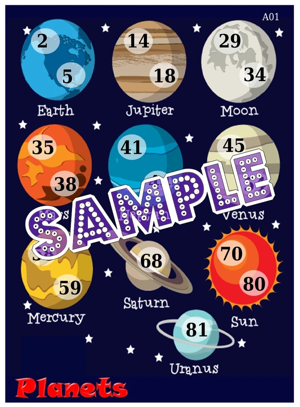 perty Planet theme Tambola Housie (list2721_1) - 16