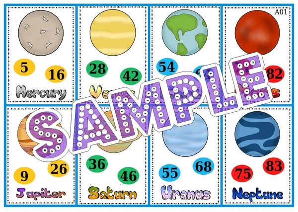 perty Planet theme Tambola Housie (list2722_1) - 48