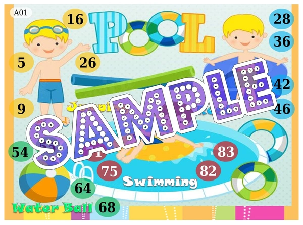 perty Pool theme Tambola Housie (list2370_1) - 24