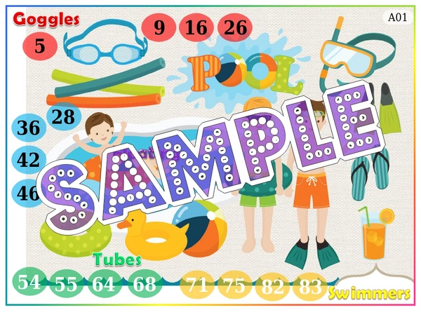 perty Pool theme Tambola Housie (list2372_1) - 24