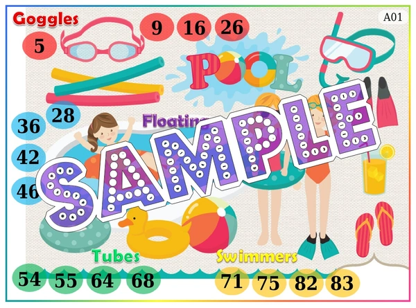 perty Pool theme Tambola Housie (list2374_1) - 16