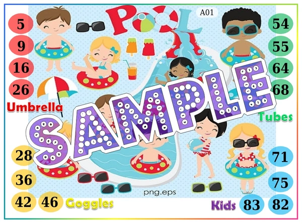 perty Pool theme Tambola Housie (list2377_1) - 16