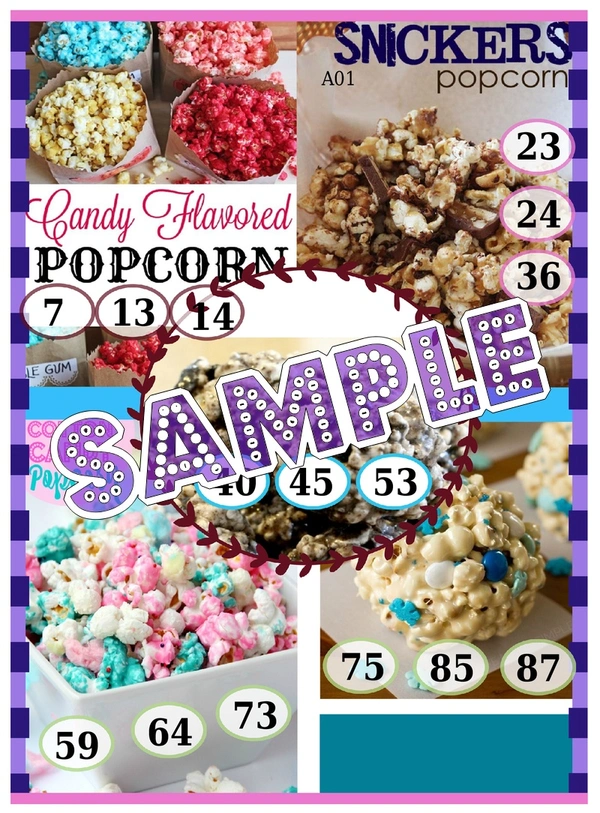 perty Popcorn theme Tambola Housie (list3576_1) - 24