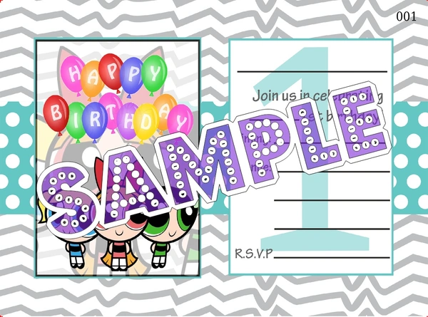 perty Powerpuff Girls theme Cards (list3438_1) - 48