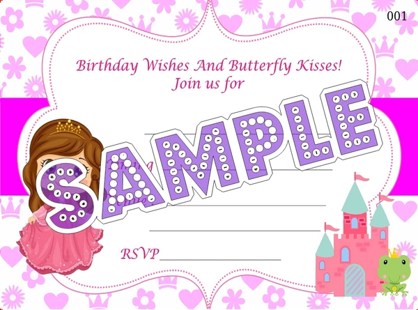 perty Princess theme Cards (list3420_1) - 16