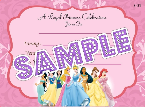 perty Princess theme Cards (list3445_1) - 24