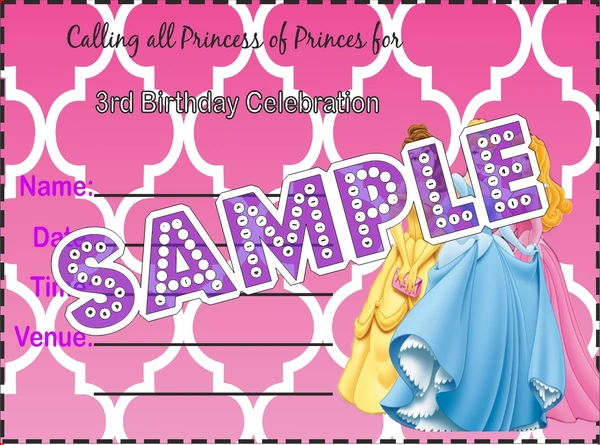 perty Princess theme Cards (list3484_1) - 48