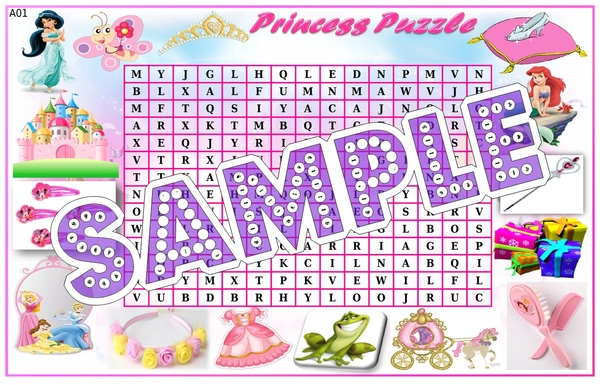 perty Princess theme Paper Games (list1549_1) - 24