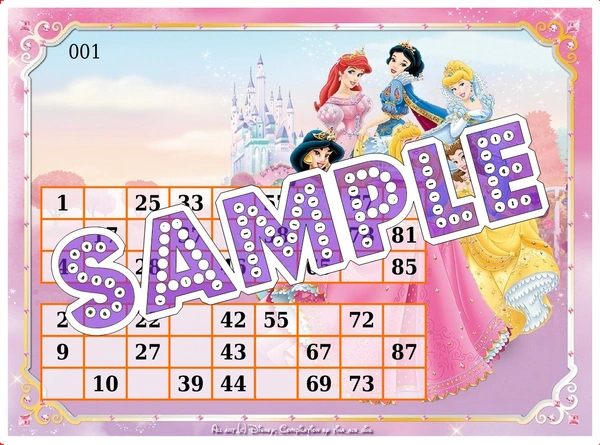 perty Princess theme Tambola Housie (list1150_1) - 48