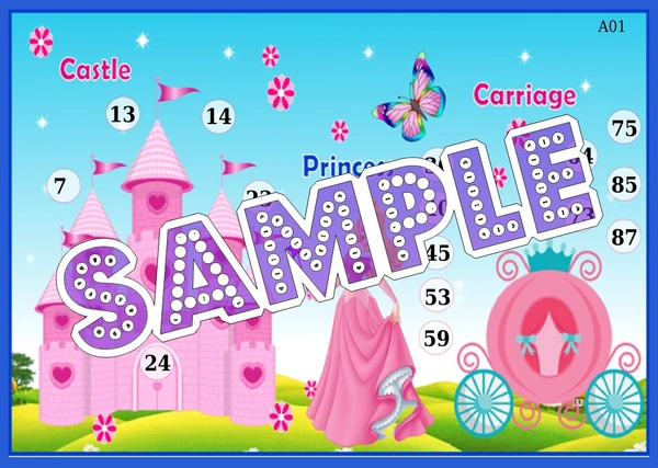 perty Princess theme Tambola Housie (list1192_1) - 16