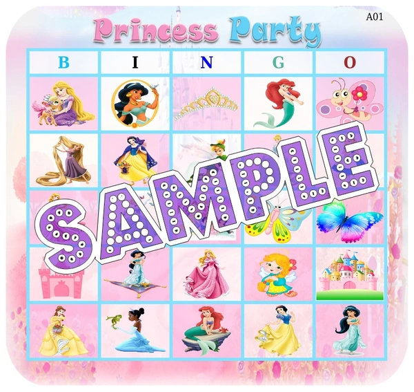 perty Princess theme Tambola Housie (list1545_1) - 12