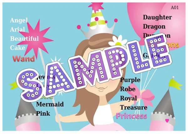 perty Princess theme Tambola Housie (list465_3) - 48