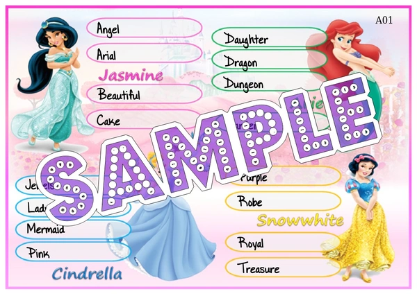 perty Princess theme Tambola Housie (list737_1) - 24