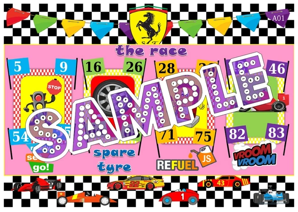 perty Race theme Tambola Housie (list2497_1) - 16