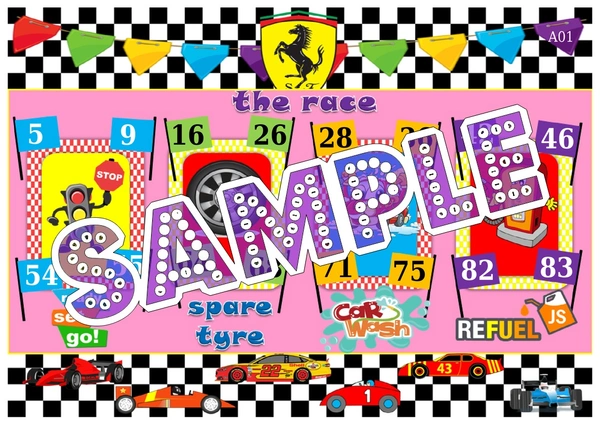 perty Race theme Tambola Housie (list2498_1) - 16