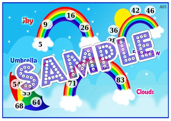 perty Rainbow theme Tambola Housie (list1417_1) - 48