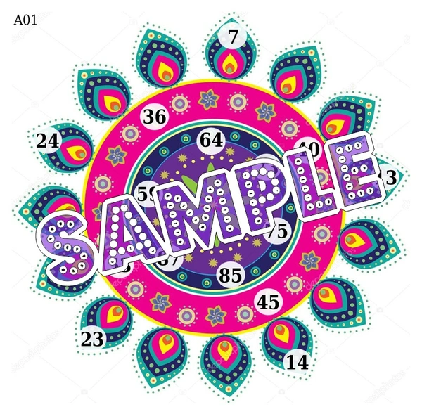 perty Rangoli theme Tambola Housie (list2964_1) - 12