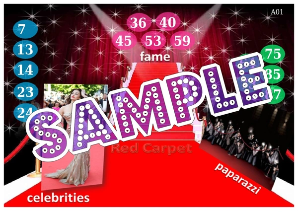 perty Red Carpet theme Tambola Housie (list2382_1) - 16